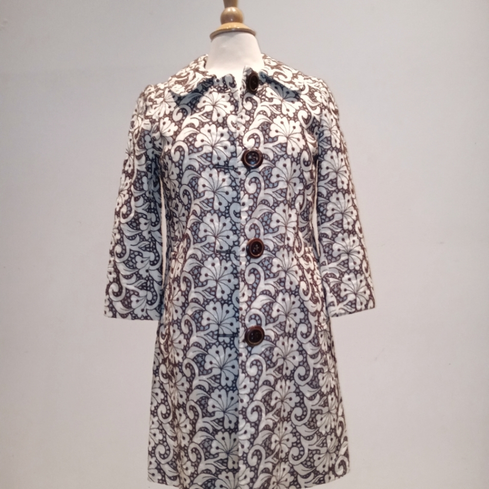 Cynthia Steffe Embroidered Jacket Coat, M